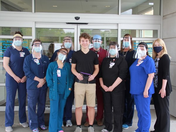 Jasper County High School student makes face shields for healthcare workers