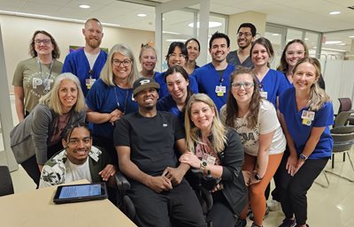 Carle Foundation Hospital therapy team celebrates graduation of former patient