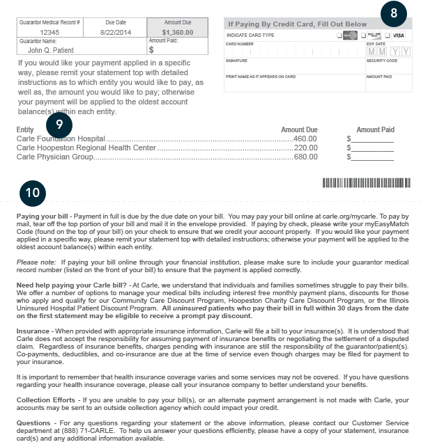 Understanding Your Bill Carle Foundation Hospital